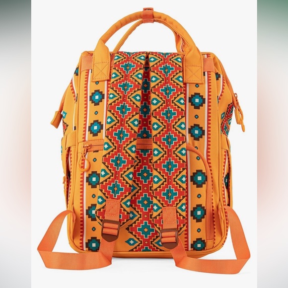 Wrangler Aztec Backpack Daypack Travel Bag Side Pockets NWT - Picture 4 of 7